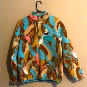 Patagonia synchilla patterned fleece pullover